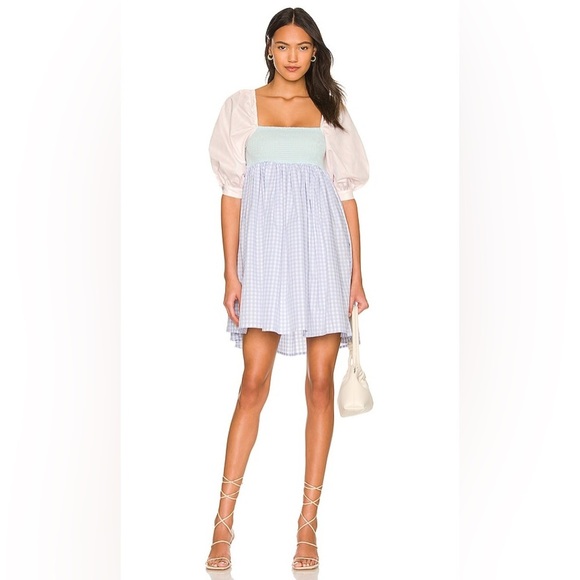 Pitusa Pattern Play Babydoll Dress in Checkered (20) - Picture 1 of 8
